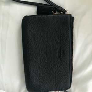 Coach 2 pocket wristlet